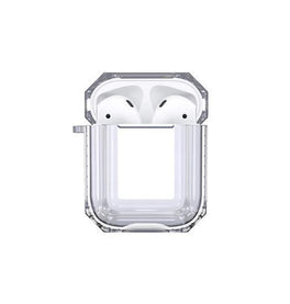 Airpods 1/2 | AirPods (1/2) | Silent Stødsikker Silikone Beskyttelse - Gennemsigtig - DELUXECOVERS.DK