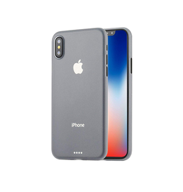 iPhone XS Max | iPhone XS Max - Ultratynd Matte Series Cover V.2.0 - Hvid/Klar - DELUXECOVERS.DK