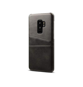 Samsung Galaxy S9+ | Samsung Galaxy S9+ (Plus) - NX Design Læder Bagcover - Sort - DELUXECOVERS.DK