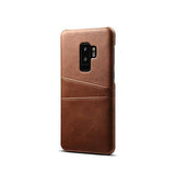 Samsung Galaxy S9+ | Samsung Galaxy S9+ (Plus) - NX Design Læder Bagcover - Brun - DELUXECOVERS.DK