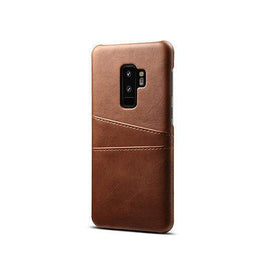 Samsung Galaxy S9+ | Samsung Galaxy S9+ (Plus) - NX Design Læder Bagcover - Brun - DELUXECOVERS.DK