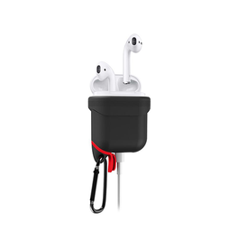 Airpods 1/2 | AirPods (1/2) | ImpactShield Vandtæt Cover V.2.0 - Sort - DELUXECOVERS.DK