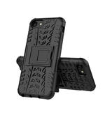 iPhone 7 / 8 / SE (2020/2022) | iPhone 7/8/SE(2020/2022) - GRIP™ Dæk Armor Cover m. Kickstand - Sort - DELUXECOVERS.DK