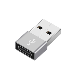 Adapter | USB-A Han Til USB-C Hun - Adapter - Grå - DELUXECOVERS.DK