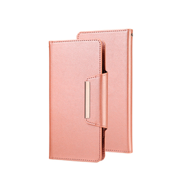 iPhone 7 / 8 / SE (2020/2022) | iPhone 7/8/SE(2020/2022) - FERM™ Læder Etui / Taske M. Pung - Rose - DELUXECOVERS.DK