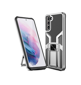Samsung Galaxy S21+ | Samsung Galaxy S21+(Plus) - Deluxe™ Håndværker Cover M. Kickstand - Grå - DELUXECOVERS.DK