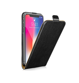 iPhone X / XS | iPhone X/Xs - Diary Vertikal Læder FlipCover Etui - Sort - DELUXECOVERS.DK