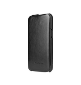 iPhone 12 Mini | iPhone 12 Mini - Fierre Shann™ Vertikal Ægte Læder Flipcover - Sort - DELUXECOVERS.DK