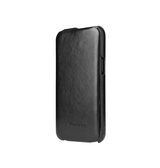 iPhone 12 Pro Max | iPhone 12 Pro Max - Fierre Shann™ Vertikal Ægte Læder Flipcover - Sort - DELUXECOVERS.DK
