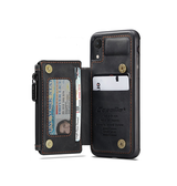 iPhone XR | iPhone XR - CaseMe™ Æra Læder Etui M. Bag Pung - DELUXECOVERS.DK