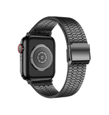 Apple Watch 42mm | Apple Watch (42/44/SE/45/46/49mm) - L'Empiri™ Marbella Rustfrit Stål Rem - Sort - DELUXECOVERS.DK