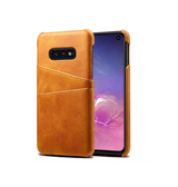 Samsung Galaxy S10e | Samsung Galaxy S10e - NX Design Læder Bagcover - Lysebrun - DELUXECOVERS.DK