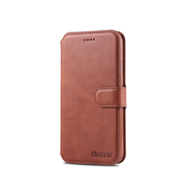 iPhone XR | iPhone XR - AZNS™ Diary Læder Etui / Taske M. Pung - Brun - DELUXECOVERS.DK