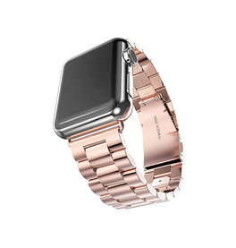 Apple Watch 42mm | Apple Watch (42/44/SE/45mm & Ultra) -  CNC Pro Rustfrit Stål Rem - Roseguld - DELUXECOVERS.DK