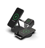 Ladestation / Trådløs oplader | 3-i-1 Trådløs Oplader til Mobil, Apple Watch & Earbuds - 15W - LUX™ - DELUXECOVERS.DK