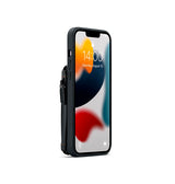 iPhone 13 Pro Max | iPhone 13 Pro Max - CaseMe™ Æra Læder Etui M. Bag Pung - Sort - DELUXECOVERS.DK