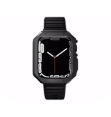 Apple Watch 38mm | Apple Watch (41mm) - K2™ Stødsikkert Håndværker Rem / Cover - Sort - DELUXECOVERS.DK
