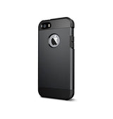 iPhone 5 / 5S / SE | iPhone 5/5s/SE - REALIKE™ Pro Stødsikkert Håndværker Cover - Sort - DELUXECOVERS.DK