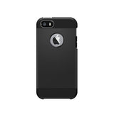 iPhone 5 / 5S / SE | iPhone 5/5s/SE - REALIKE™ Pro Stødsikkert Håndværker Cover - Sort - DELUXECOVERS.DK