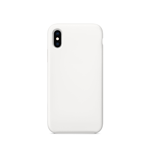 iPhone X / XS | iPhone X/Xs - Deluxe™ Soft Touch Silikone Cover - Hvid/Gennemsigtig - DELUXECOVERS.DK