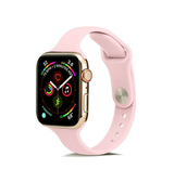 Apple Watch 42mm | Apple Watch (42/44/SE/45mm & Ultra) - ICON™ Tynd Classic Silikone Rem - Lyserød - DELUXECOVERS.DK