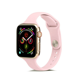 Apple Watch 38mm | Apple Watch (38/40/SE/41/42mm) - ICON™ Tynd Classic Silikone Rem - Lyserød - DELUXECOVERS.DK