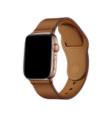 Apple Watch 42mm | Apple Watch (42/44/SE/45/46/49mm) - FINESSE Ægte Læder Rem - Brun - DELUXECOVERS.DK