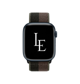 Apple Watch 42mm | Apple Watch (42/44/SE/45/46/49mm) - L'Empiri™ Sport+ Nylon Velcro Rem - Sort/Brun - DELUXECOVERS.DK
