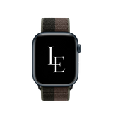 Apple Watch 38mm | Apple Watch (38/40/SE/41mm) - L'Empiri™ Sport+ Nylon Velcro Rem - Sort/Brun - DELUXECOVERS.DK