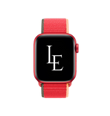Apple Watch 42mm | Apple Watch (42/44/SE/45mm & Ultra) - L'Empiri™ Sport+ Nylon Velcro Rem - Rød - DELUXECOVERS.DK