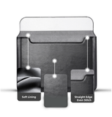 Macbook Sleeve | MacBook Pro/Air 15" - DUX DUCIS™ Fidelity Ægte Læder Sleeve - Vintage Sort - DELUXECOVERS.DK