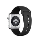 Apple Watch 42mm | Apple Watch (42/44/SE/45mm & Ultra) -  PRO+ Silikone Sportsrem - Sort - DELUXECOVERS.DK