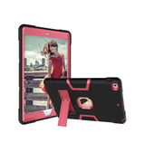 iPad 7/8/9 | iPad 10.2" 7/8/9 (2019/2020/2021) Deluxe™ Robust Stødsikkert TPU Cover  - Sort/Pink - DELUXECOVERS.DK