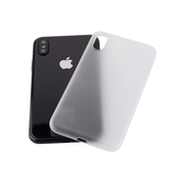 iPhone XS Max | iPhone XS Max - Ultratynd Matte Series Cover V.2.0 - Hvid/Klar - DELUXECOVERS.DK