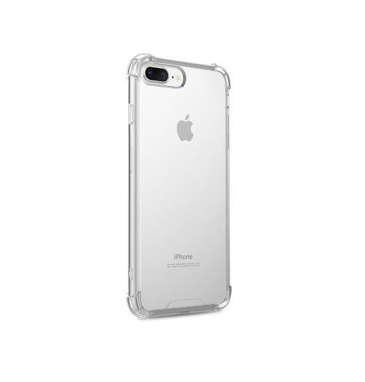 iPhone 7/8 Plus | iPhone 7/8 Plus - Silent Stødsikker Silikone Cover - Gennemsigtig - DELUXECOVERS.DK