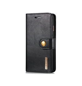 iPhone 7 / 8 / SE (2020/2022) | iPhone 7/8/SE(2020/2022) - DG.MING™ Vintage 2-In-1 Læder Etui M. Cover - Sort - DELUXECOVERS.DK
