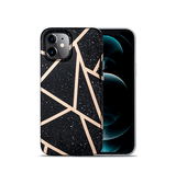iPhone 12 Mini | iPhone 12 Mini - DELUXE™ Marble  Silikone Cover - Black Stone - DELUXECOVERS.DK