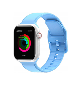 Apple Watch 38mm | Apple Watch (38/40/SE/41/42mm) - CANDY™ Silikone Sportsrem - Blå - DELUXECOVERS.DK