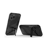 iPhone 12 Pro | iPhone 12 Pro - Eagle™ PRZ Stødsikkert Cover M. Kickstand - Sort - DELUXECOVERS.DK