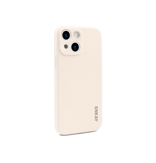 iPhone 13 Mini | iPhone 13 Mini - ENKAY™ Smooth Silikone Cover - Beige - DELUXECOVERS.DK
