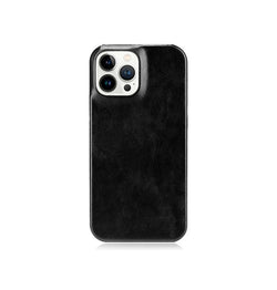 iPhone 13 Pro Max | iPhone 13 Pro Max - LUX™ Læder Bagside Cover - Sort - DELUXECOVERS.DK