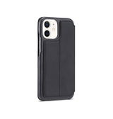 iPhone 12 | iPhone 12 - LC.IMEEKE™ Læder Flip Cover M. Kortholder - Sort - DELUXECOVERS.DK