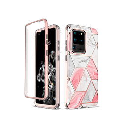 Samsung Galaxy S20 Ultra | Samsung S20 Ultra - UNIQ™ Marble Silikone Cover - Rose Pearl - DELUXECOVERS.DK