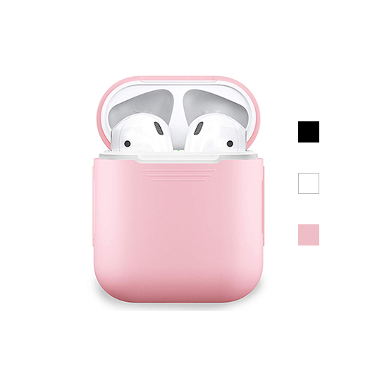 Airpods 1/2 | AirPods (1/2) | DeLX Premium Silikone Cover - Lyserød - DELUXECOVERS.DK