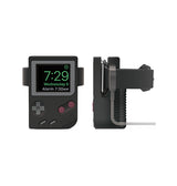 Apple Watch Tilbehør | Apple Watch - Retro Game Oplader Stander / Ladedock - Sort - DELUXECOVERS.DK