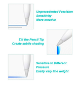 Apple Pencil Tilbehør | Apple Pencil 1/2 - Stylus PenTip Med Tilt Funktion - Hvid - DELUXECOVERS.DK