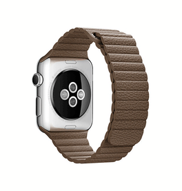 Apple Watch 38mm | Apple Watch (38/40/SE/41/42mm) - Valence™ Loop Læder Rem - Brun - DELUXECOVERS.DK
