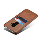 Samsung Galaxy S9+ | Samsung Galaxy S9+ (Plus) - NX Design Læder Bagcover - Brun - DELUXECOVERS.DK