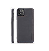 iPhone 11 Pro Max | iPhone 11 Pro Max - CASEME™ 2-I-1 Ægte Læder Multietui M. Pung - Sort - DELUXECOVERS.DK