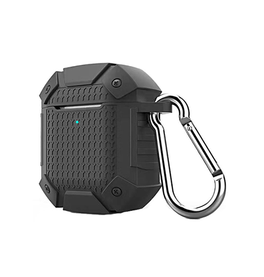 Airpods 1/2 | AirPods (1/2) | Håndværker Stødsikkert Beskyttelses Cover - Sort - DELUXECOVERS.DK
